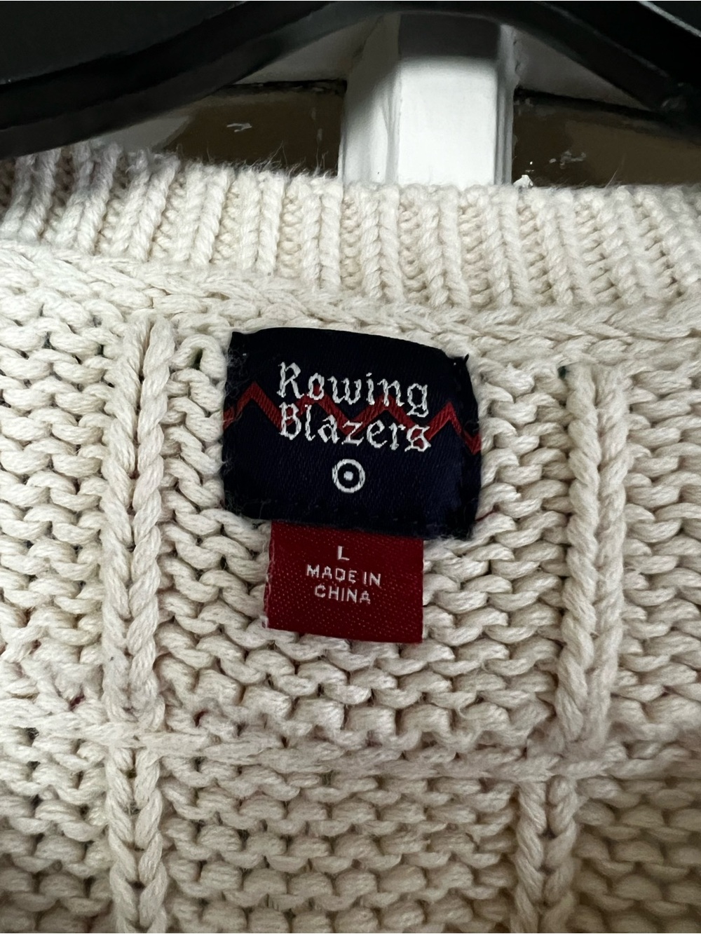 Rowing Blazers x Target Croquet Stripe Cable Knit Sweater - Picture 3 of 4